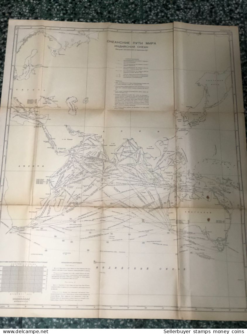 World Maps Old-rusia Lien Bang Nga Before 1975-1 Pcs Bon - Topographische Kaarten