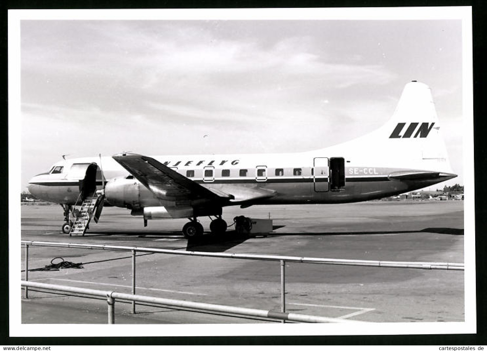 Fotografie Flugzeug Avro 748, Passagierflugzeug Der Linjeflyg, Kennung SE-CCL  - Aviazione