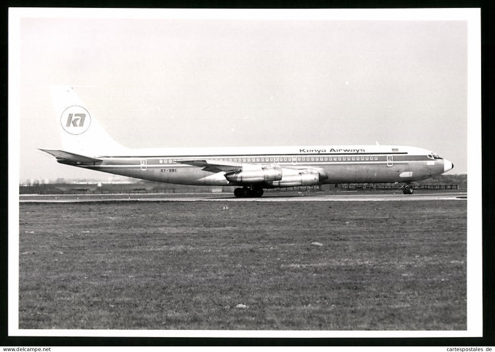 Fotografie Flugzeug Boeing 707, Passagierflugzeug Der Kenya Airways, Kennung 5Y-BBI  - Aviation