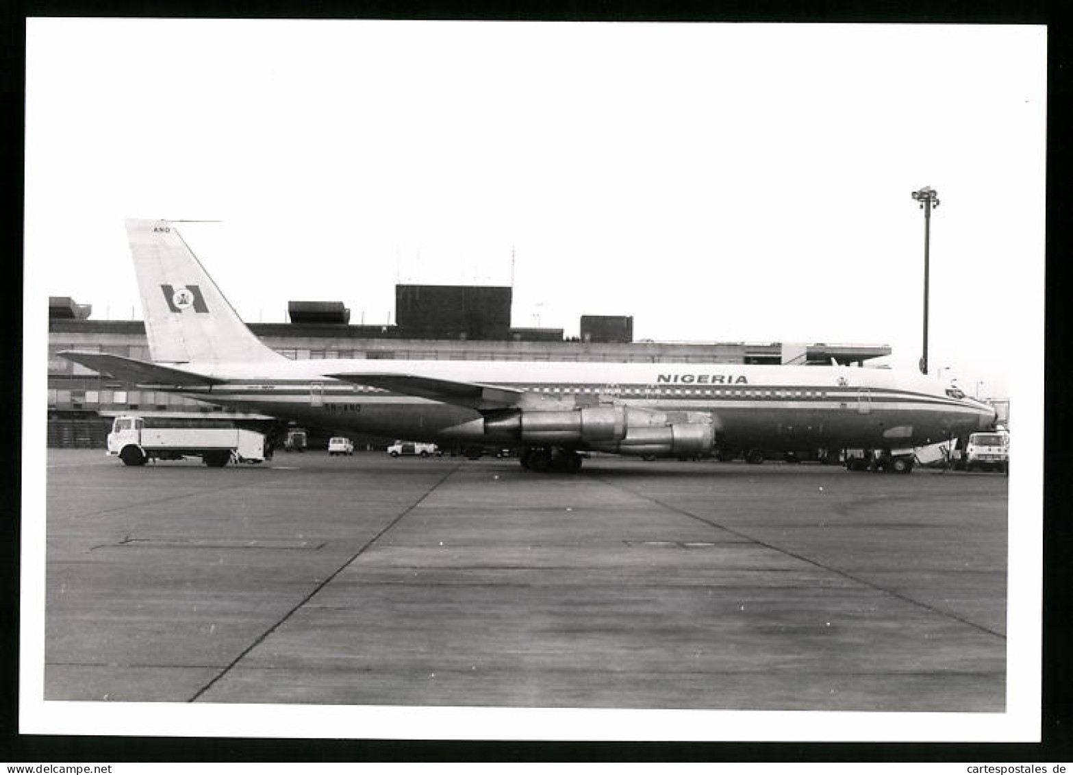 Fotografie Flugzeug Boeing 707l, Passagierflugzeug Der Nigeria Airways, Kennung 5N-ANO  - Aviation