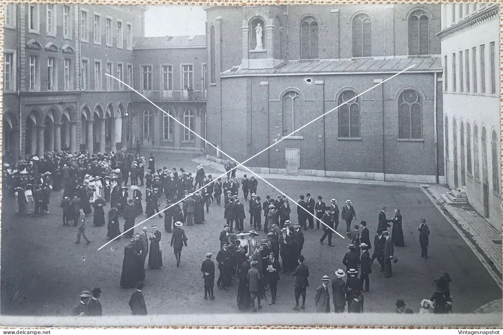 MONS Collège Saint-Stanislas Courre Animée CP Vers 1910 - Mons