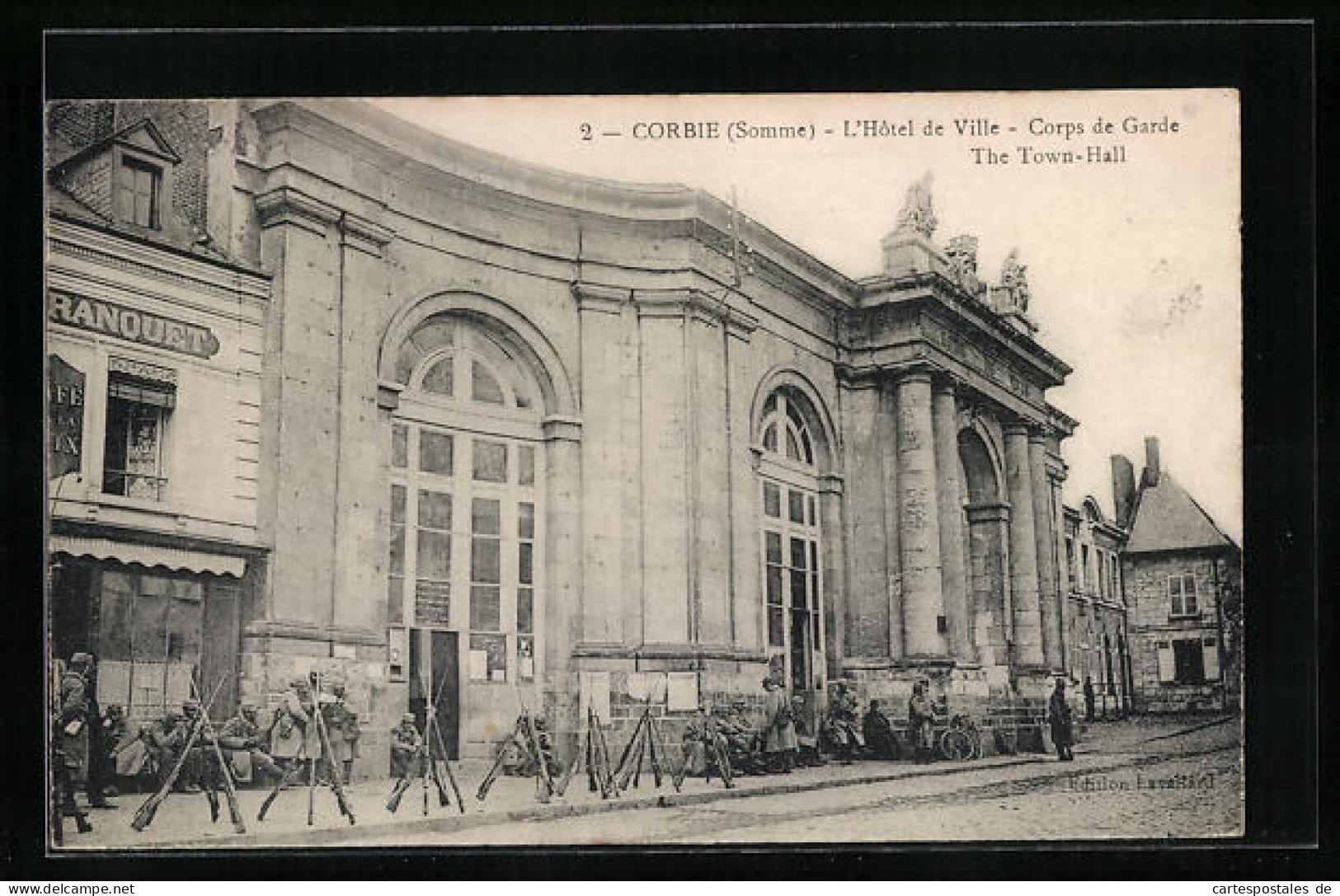 CPA Corbie, L`Hotel De Ville, Corps De Garde  - Corbie