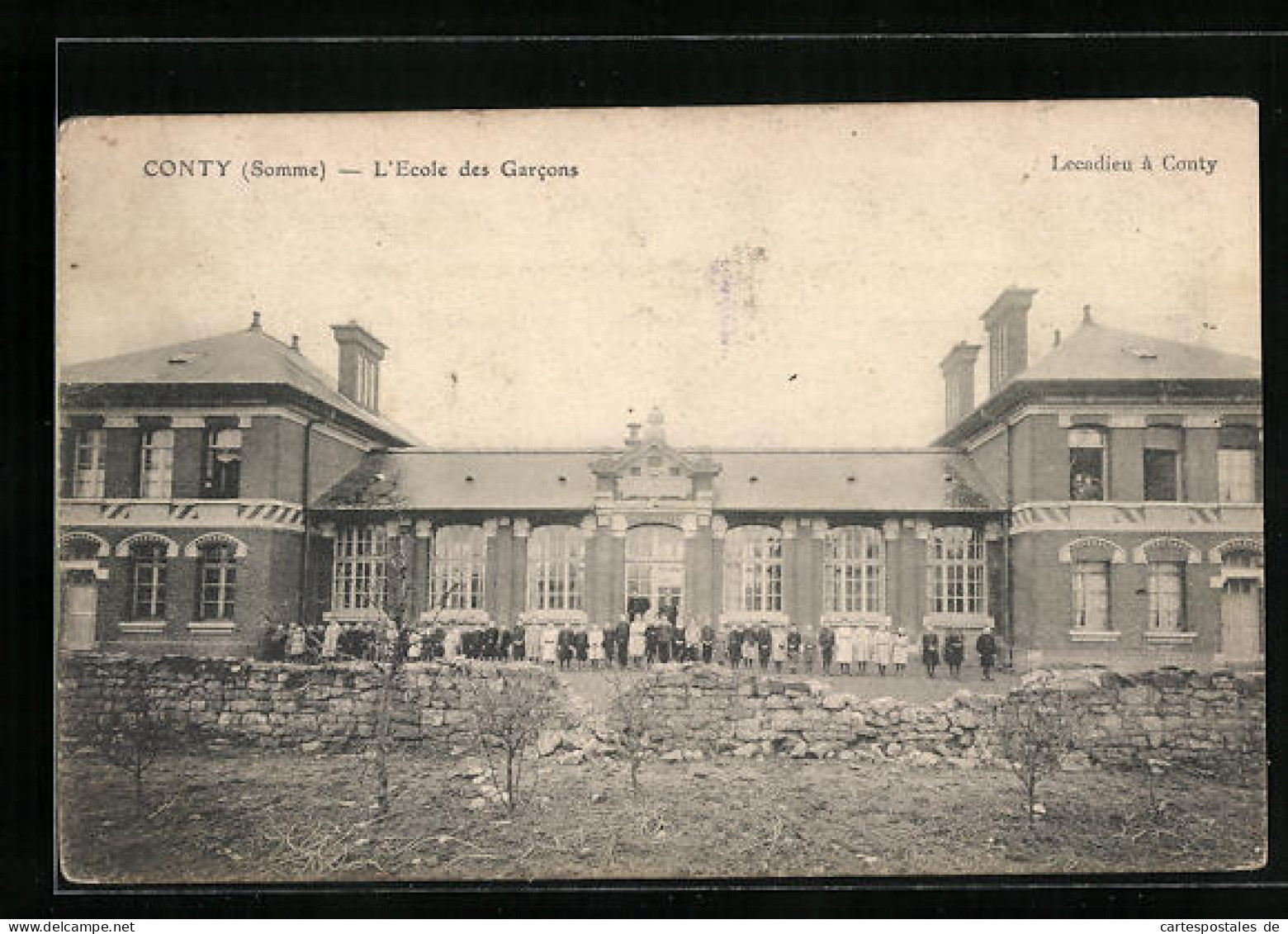 CPA Conty, L`Ecole Des Garcons  - Conty