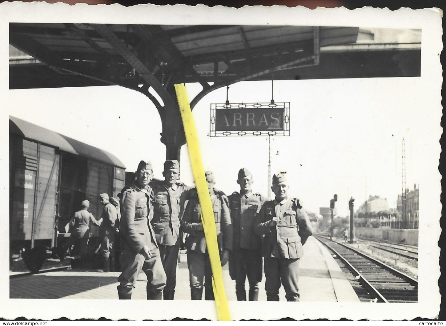 62 348 0524 WW2WK2 PAS DE CALAIS ARRAS GARE   OCCUPATION SOLDATS ALLEMANDS 1940 / 1944 - Guerre, Militaire