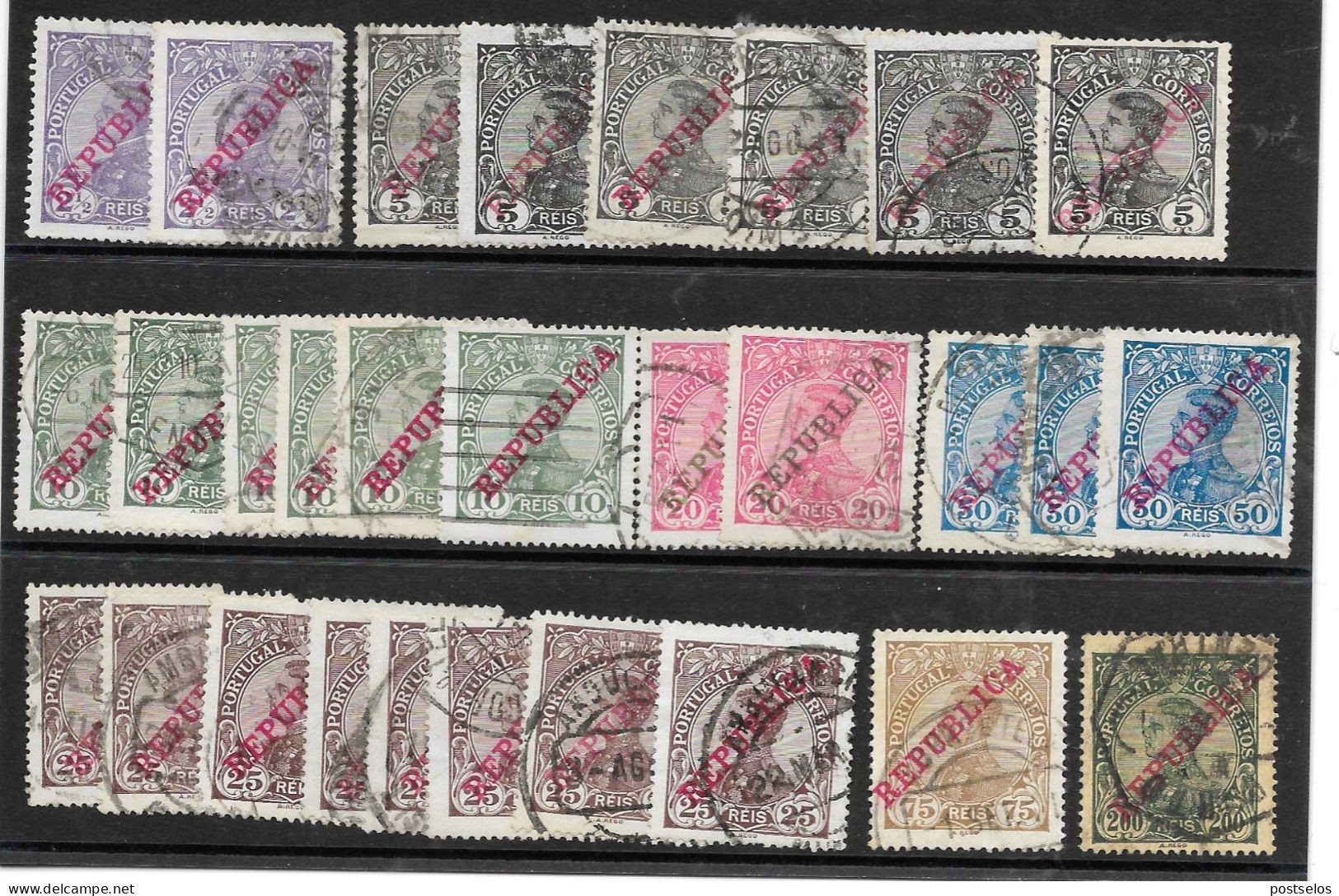 D. Manuel II - Used Stamps