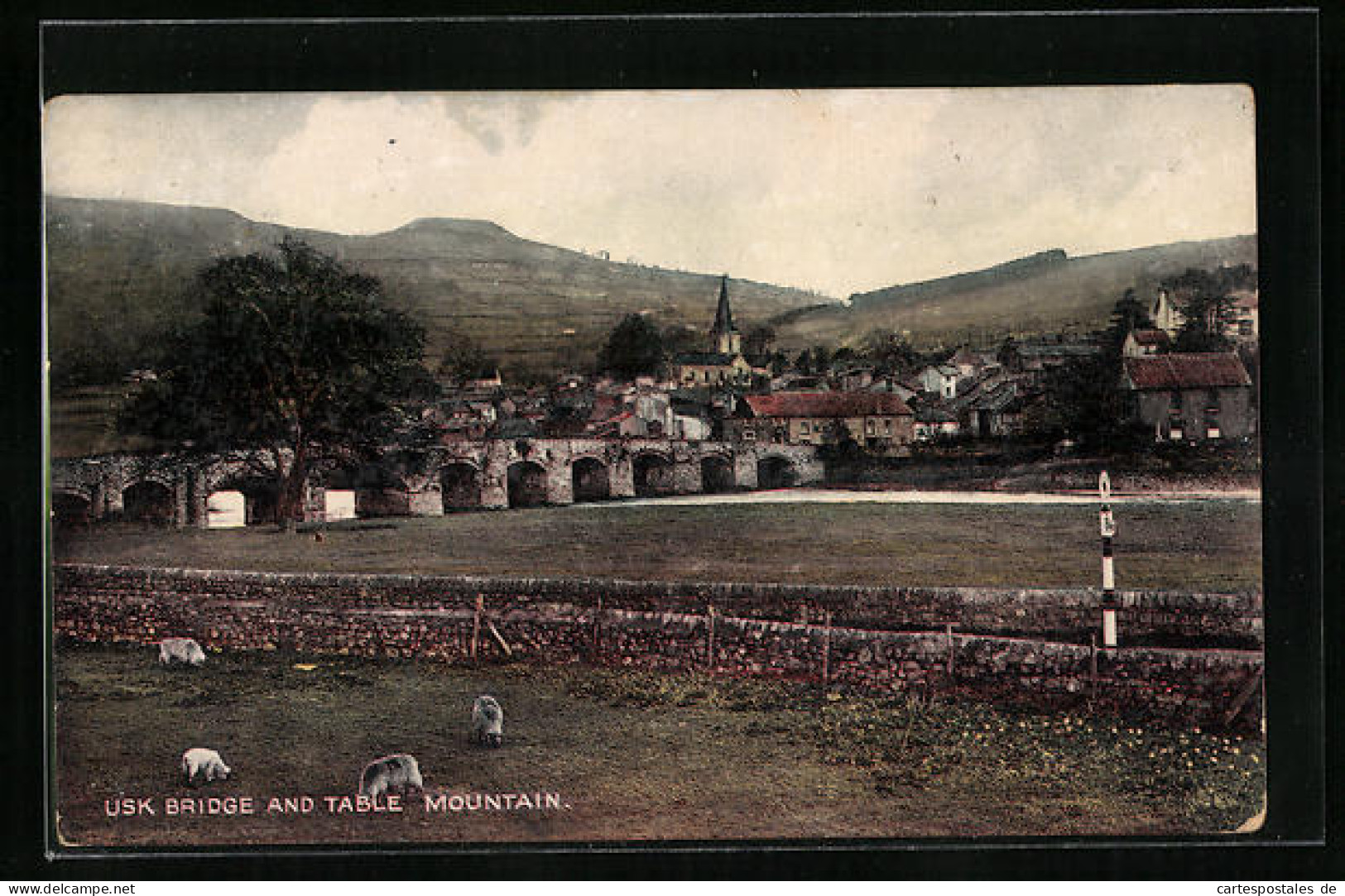 CPA Crickhowell, Usk Bridge And Table Mountain  - Südafrika