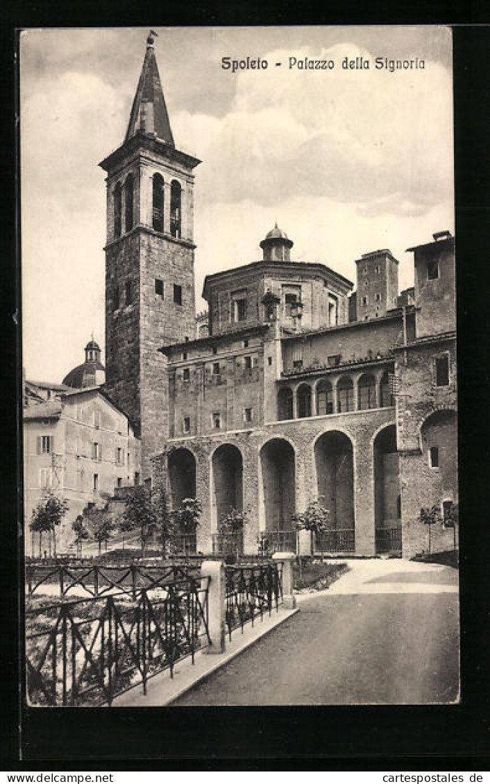 Cartolina Spoleto, Palazzo Della Signoria  - Other & Unclassified