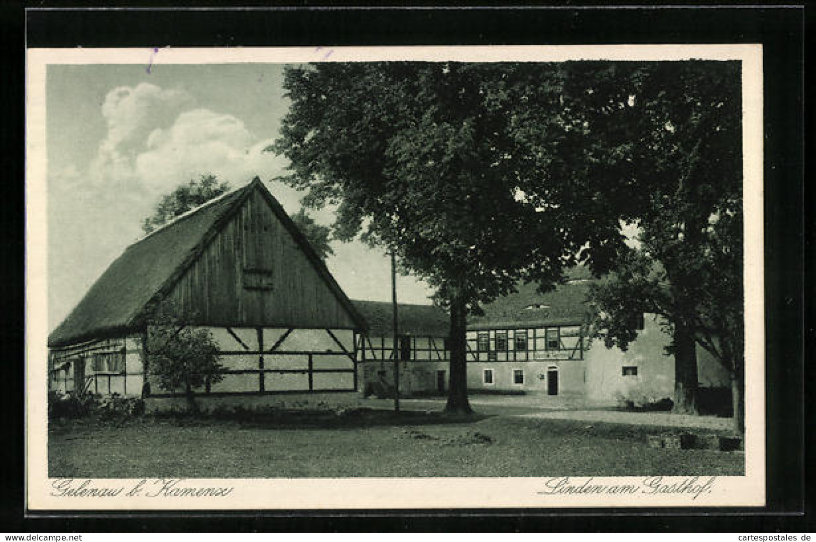 AK Gelenau B. Kamenz, Linden Am Gasthof  - Kamenz