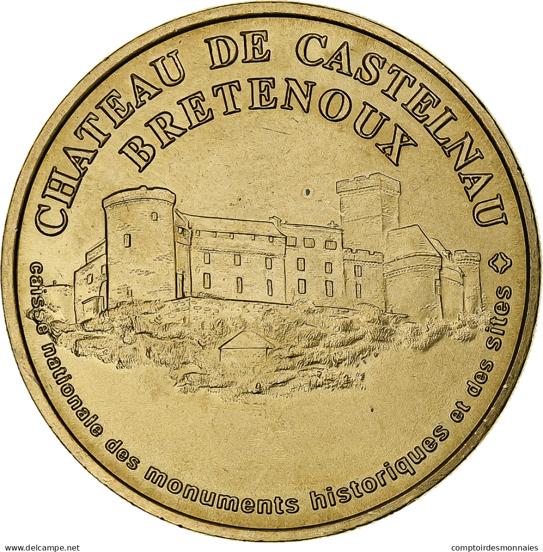 France, Jeton Touristique, Château De Castelnau, 2004, MDP, Or Nordique, SPL - Sonstige & Ohne Zuordnung