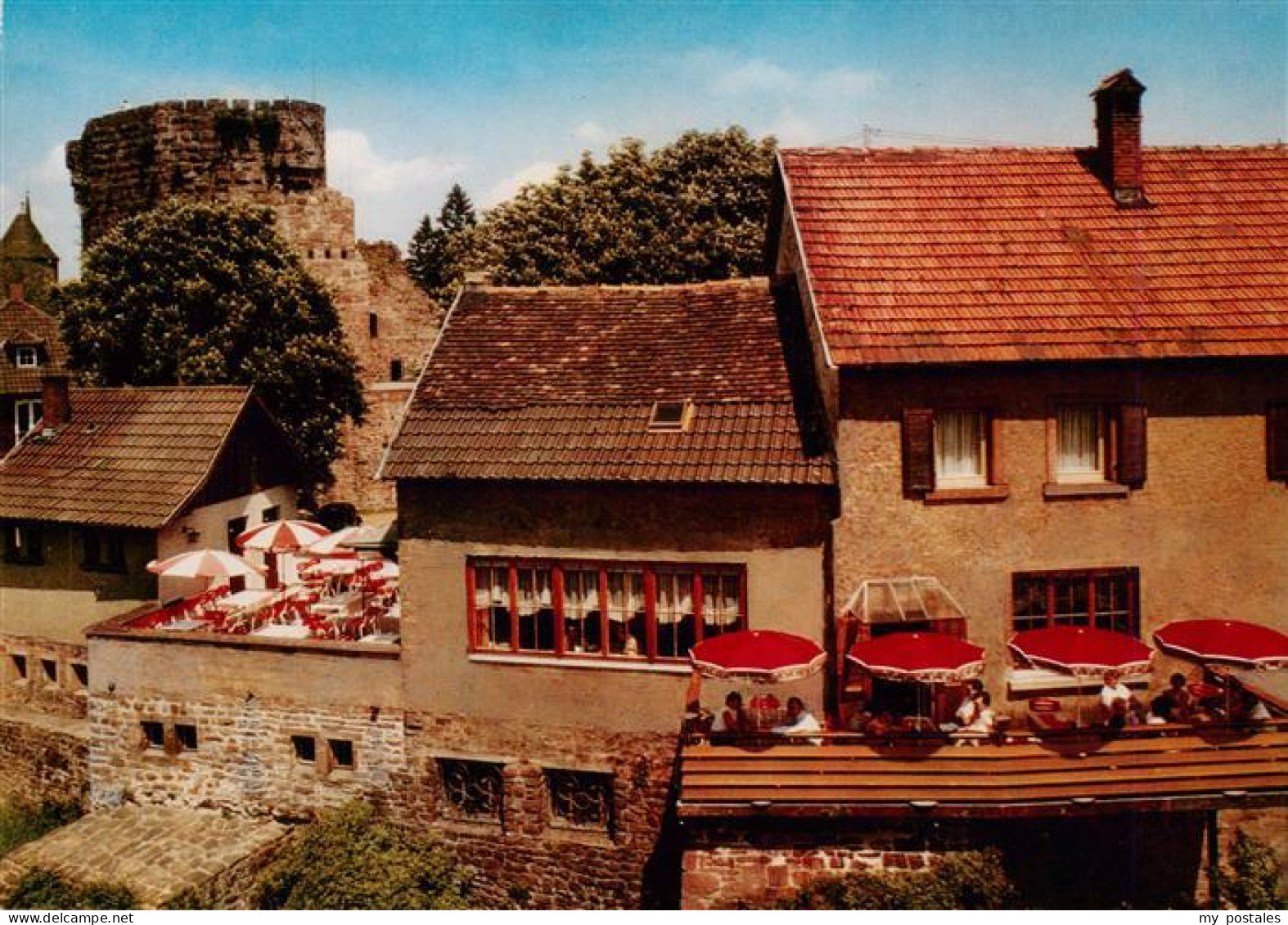 73946615 Dilsberg_Neckar_Neckargemuend Gasthaus Zum Deutschen Kaiser Im Burghof  - Neckargemuend