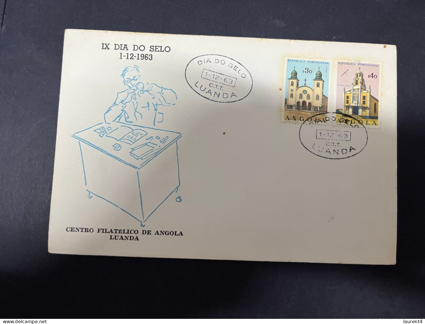 17-5-2024 (5 Z 24) ANGOLA FDC - Stamp Day 1963 - Angola
