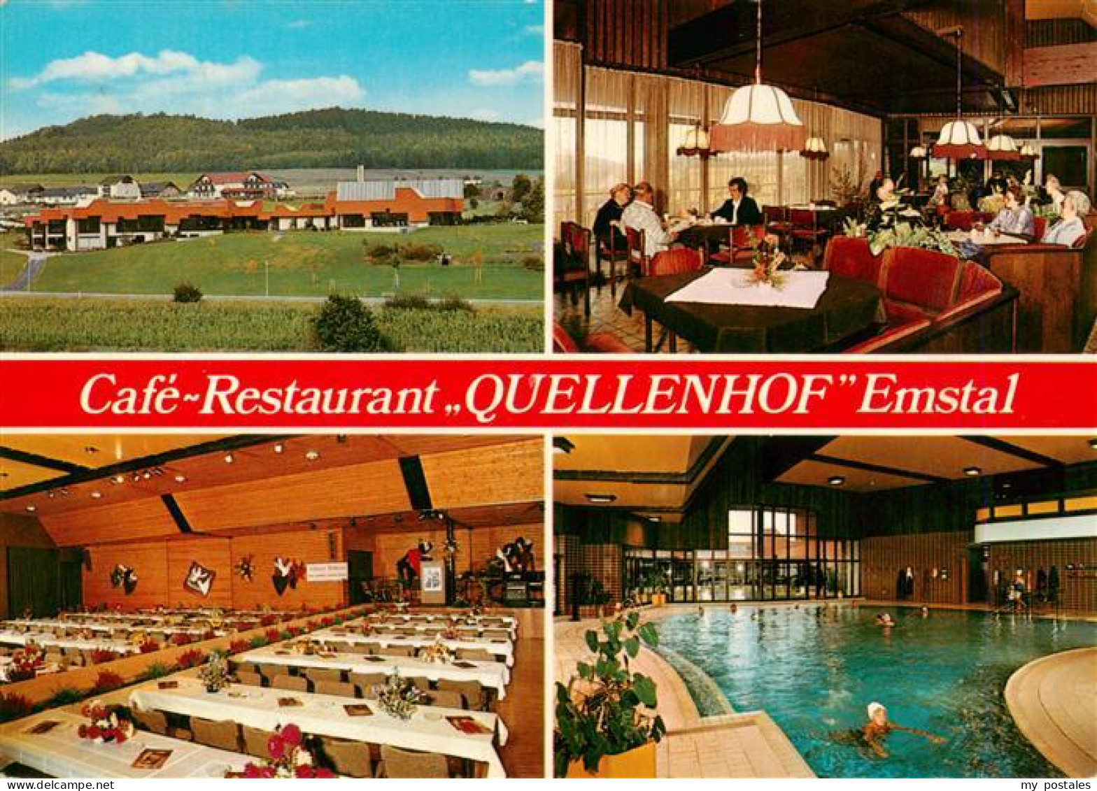 73905361 Emstal Cafe Restaurant Quellenhof Emstal Gastraeume Hallenbad - Lehnin