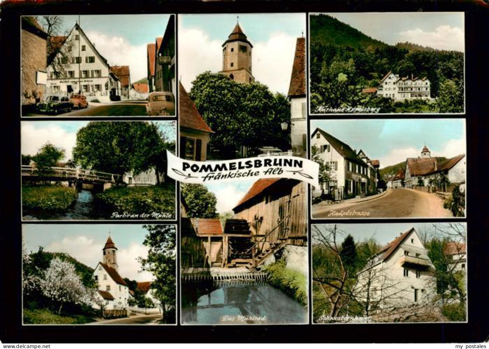 73905357 Pommelsbrunn Muehlenpartie Kirche Kurhaus Apelsberg Hauptstrasse Muehlr - Sonstige & Ohne Zuordnung