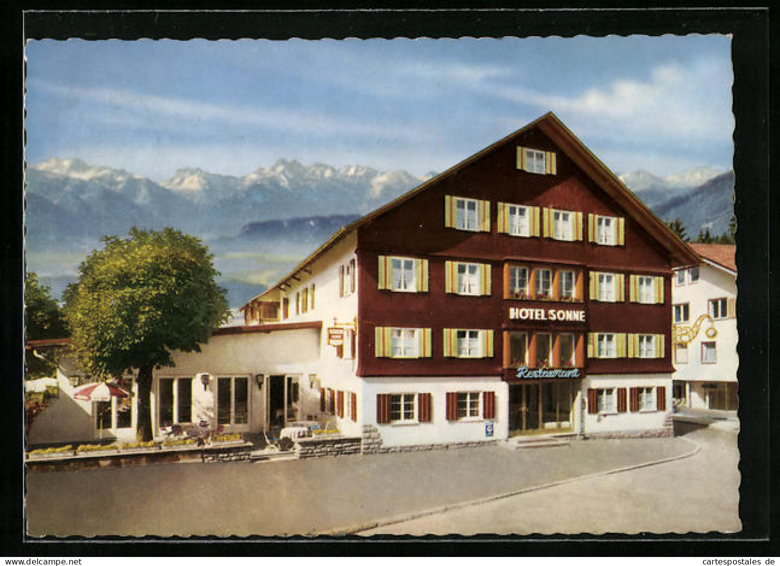 AK Sonthofen, Strassenpartie Am Hotel Sonne  - Sonthofen