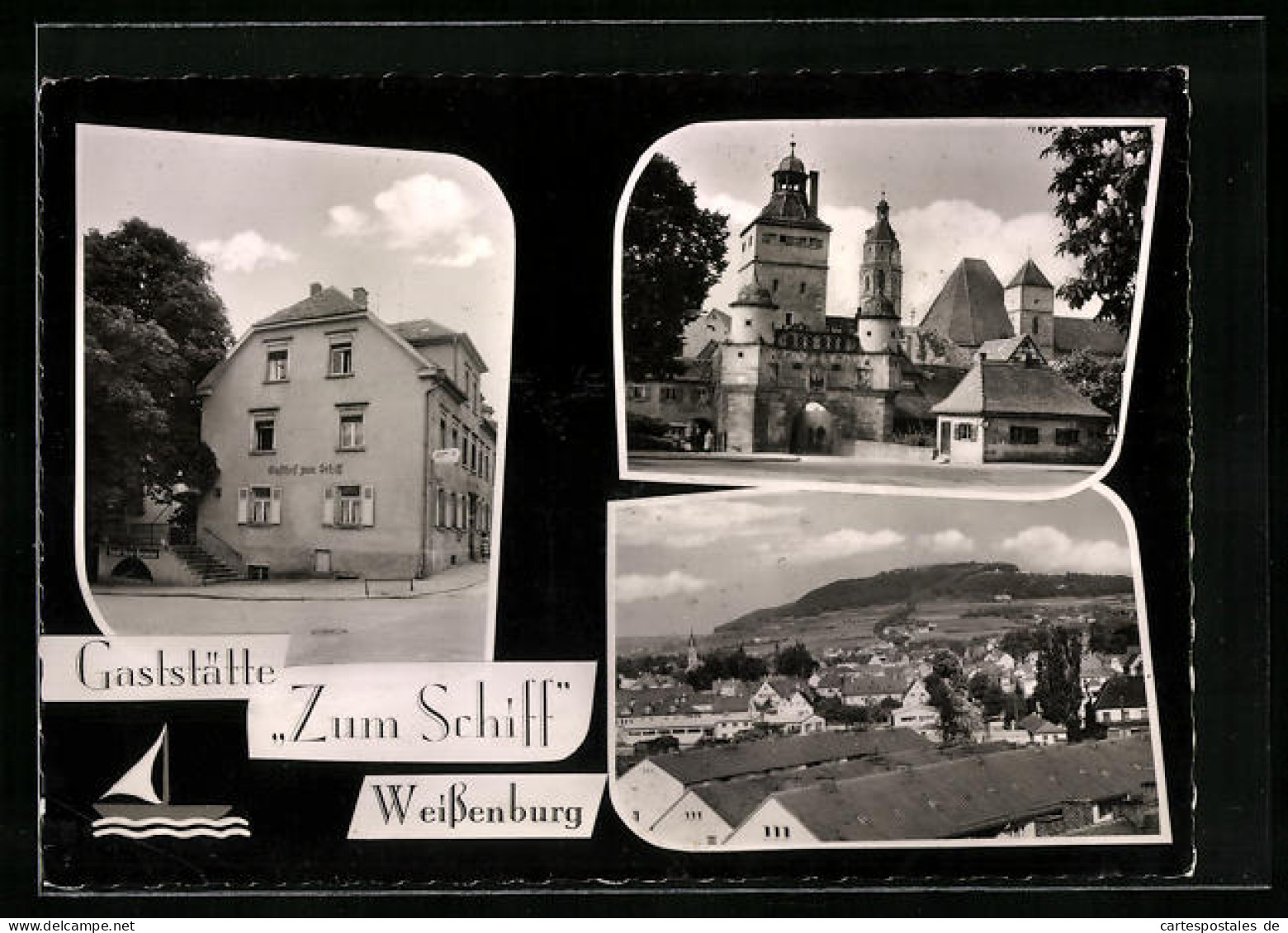 AK Weissenburg / Bayern, Blick Auf Den Gasthof Zum Schiff  - Weissenburg