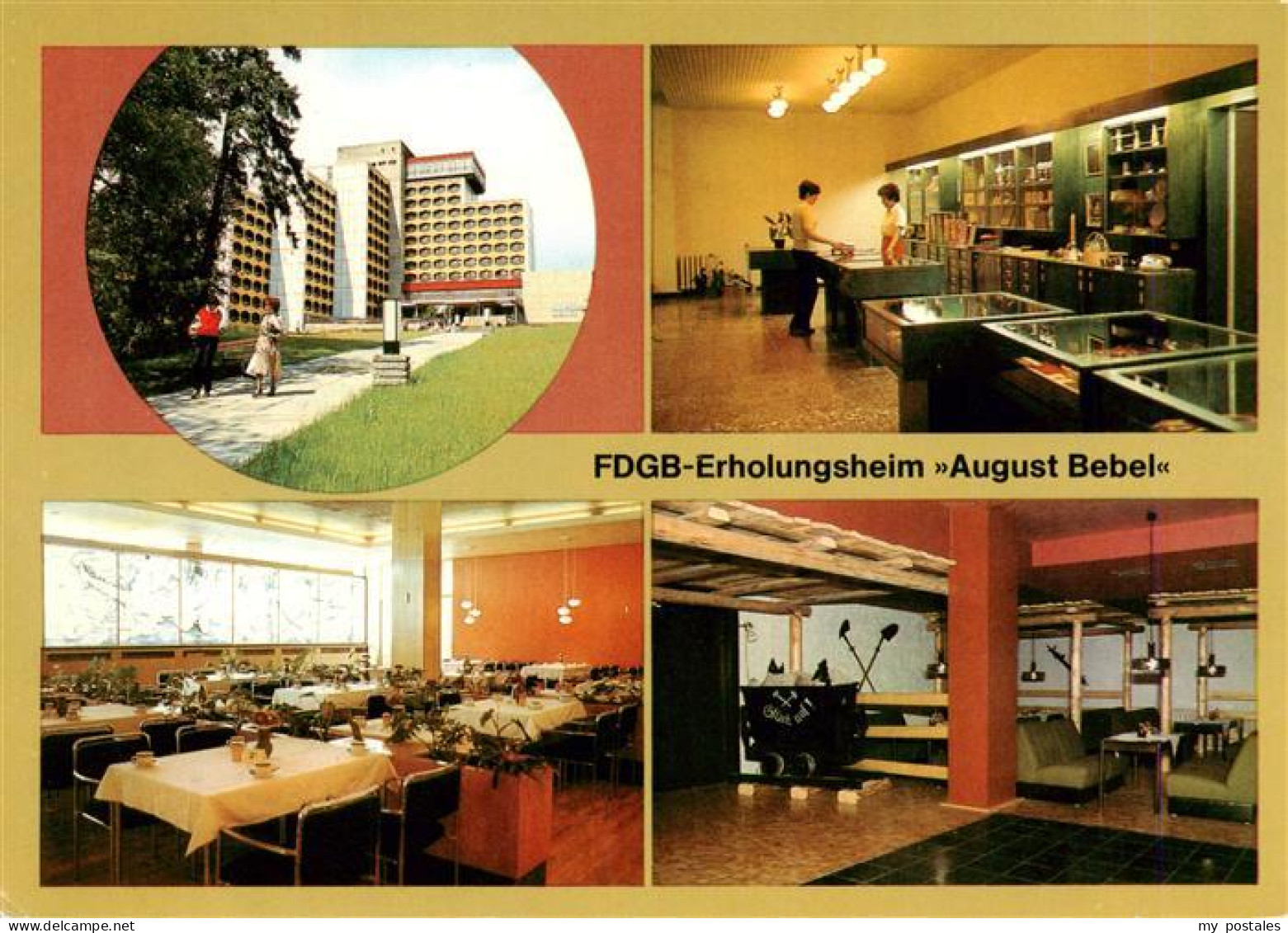 73905292 Friedrichroda FDGB Erholungsheim August Bebel Souvenir Basar Urlauberre - Friedrichroda