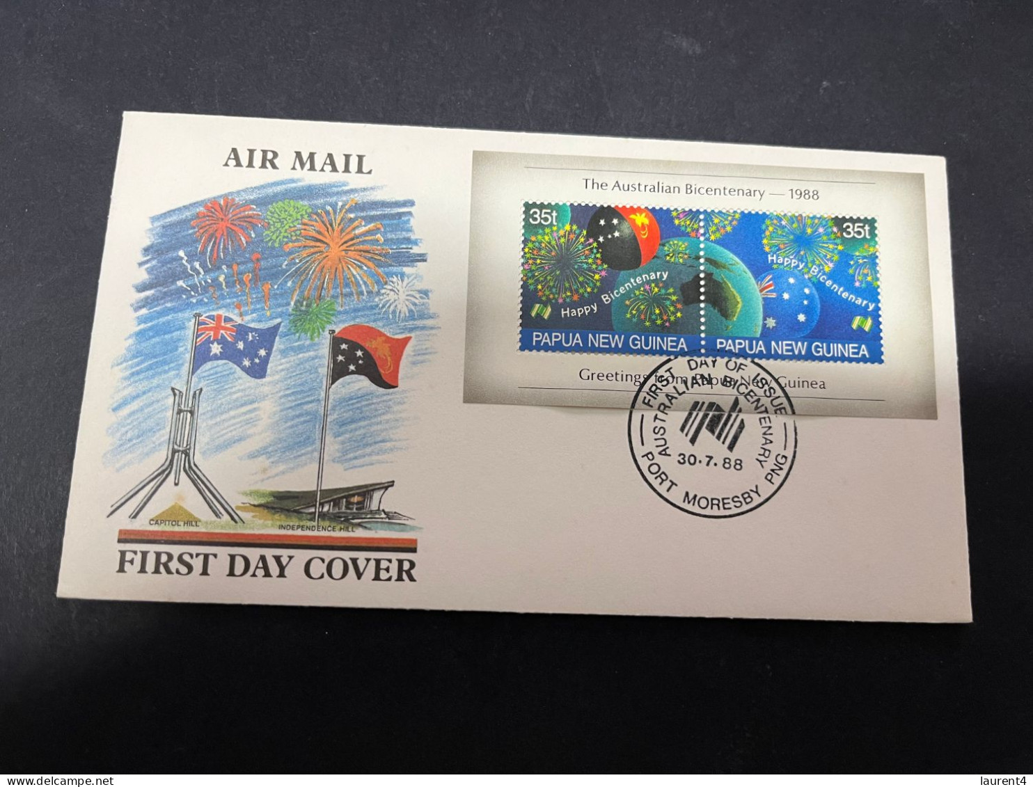 17-5-2024 (5 Z 24) Papua New Guinea (2 FDC Covers) 1988 - Papouasie-Nouvelle-Guinée