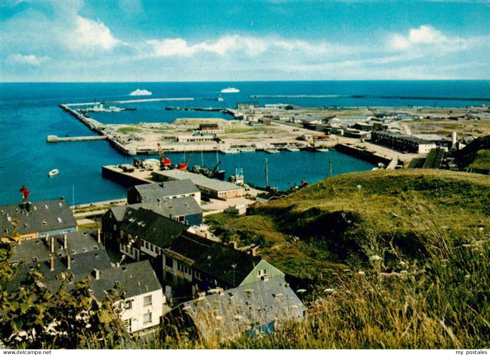 73905140 Helgoland Blick Zum Sued Hafen - Helgoland