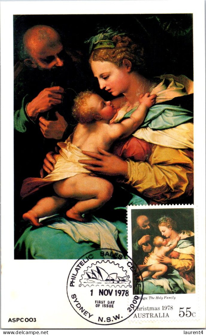 17-5-2024 (5 Z 25) Australia - 2 Religious 1978 Maxicard - Maximum Cards