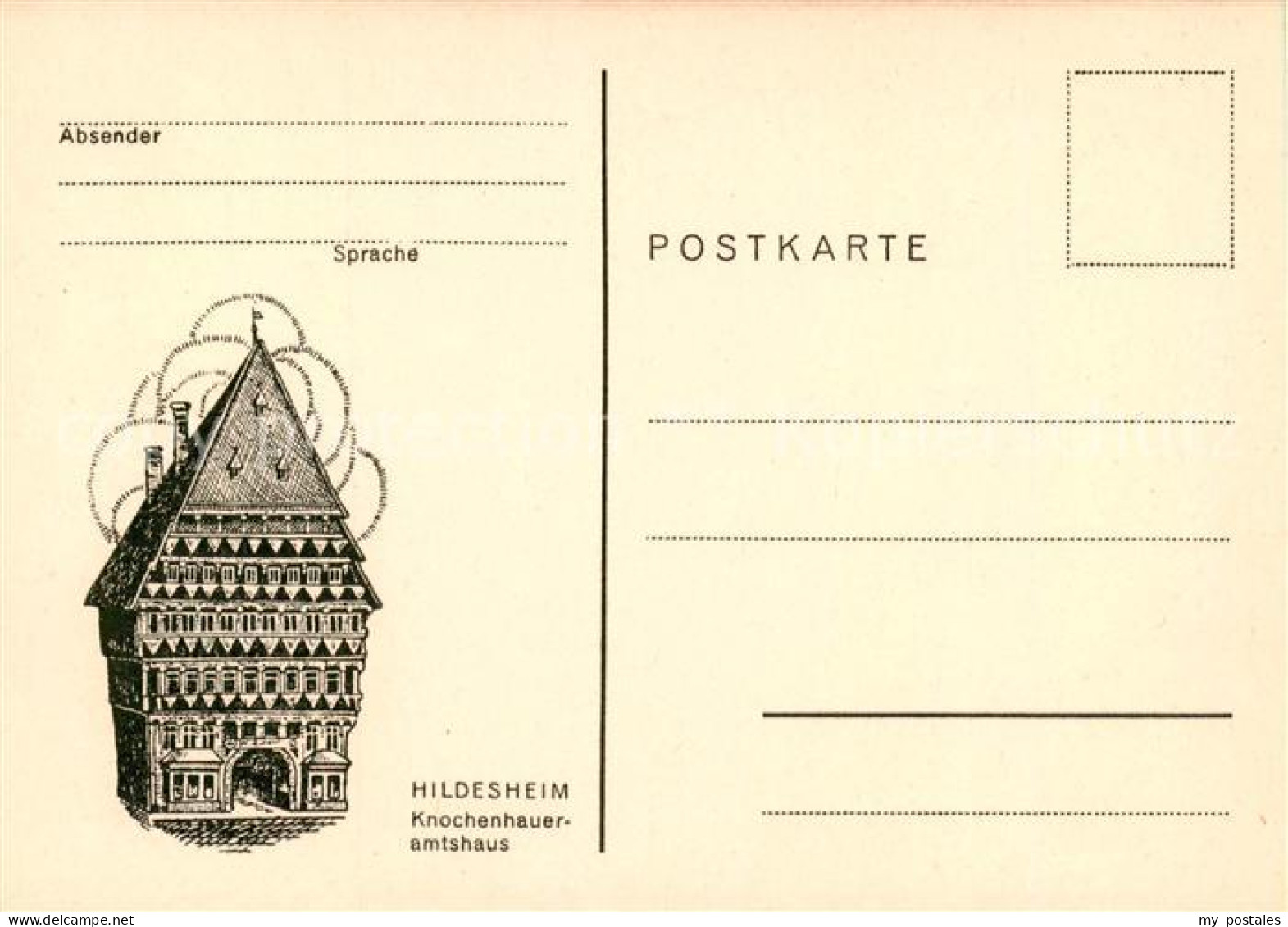 73866184 Hildesheim Knochenhauer-Amtshaus Zeichnung Hildesheim - Hildesheim