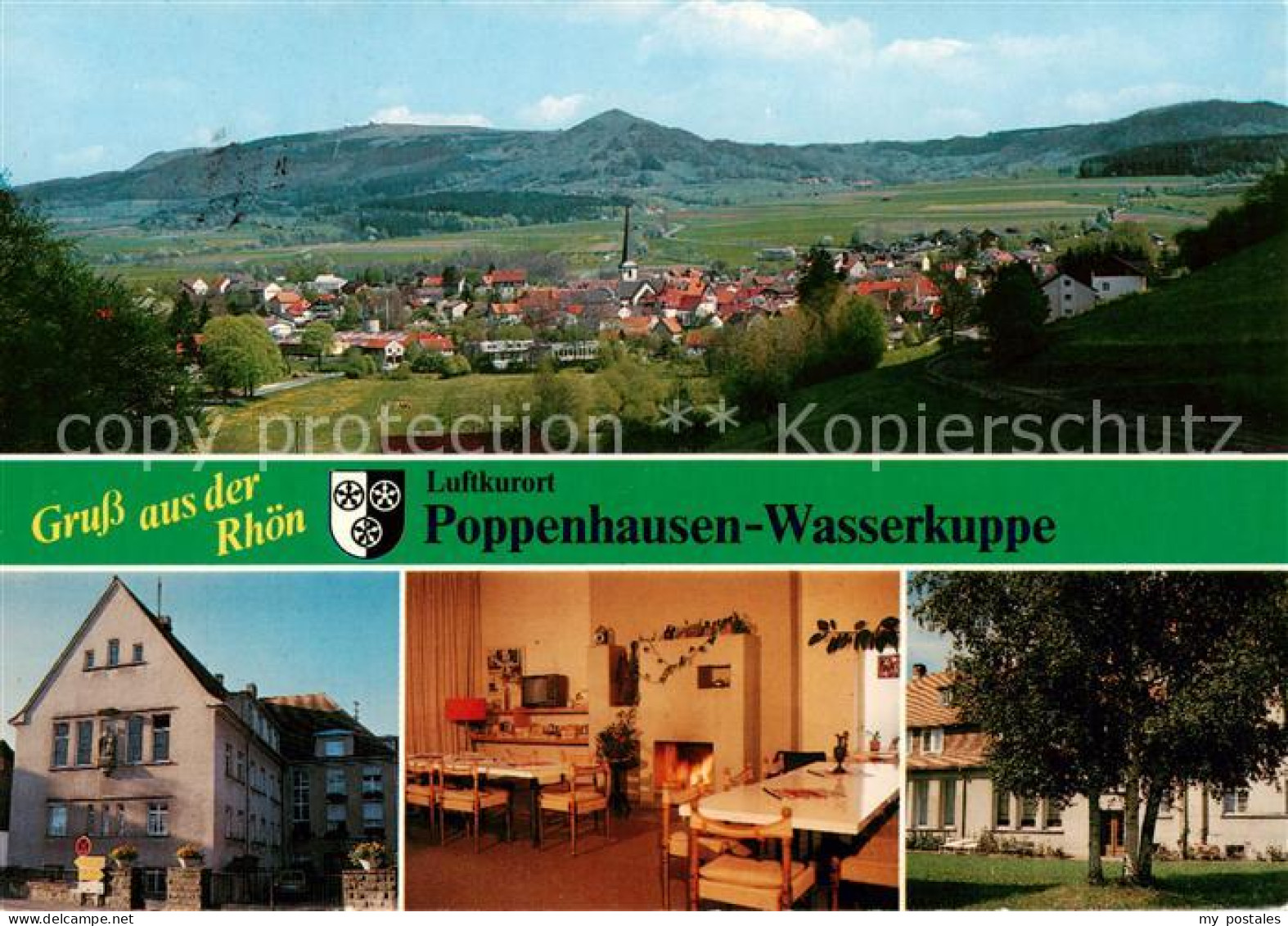 73866170 Poppenhausen Rhoen Panorama Blick Auf Wasserkuppe Naturpark Rhoen Katho - Sonstige & Ohne Zuordnung