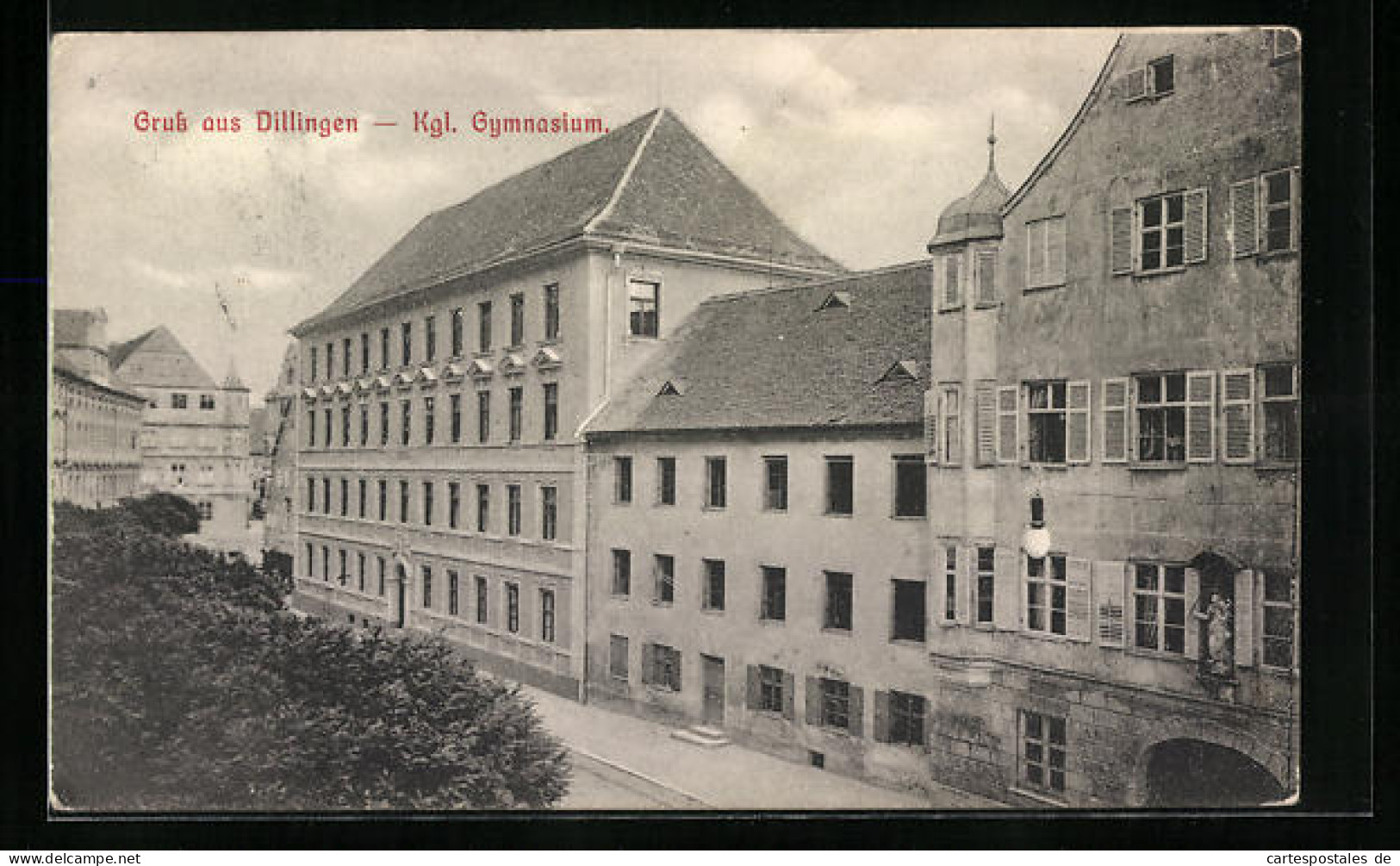 AK Dillingen, Blick Auf Das Kgl. Gymnasium  - Dillingen