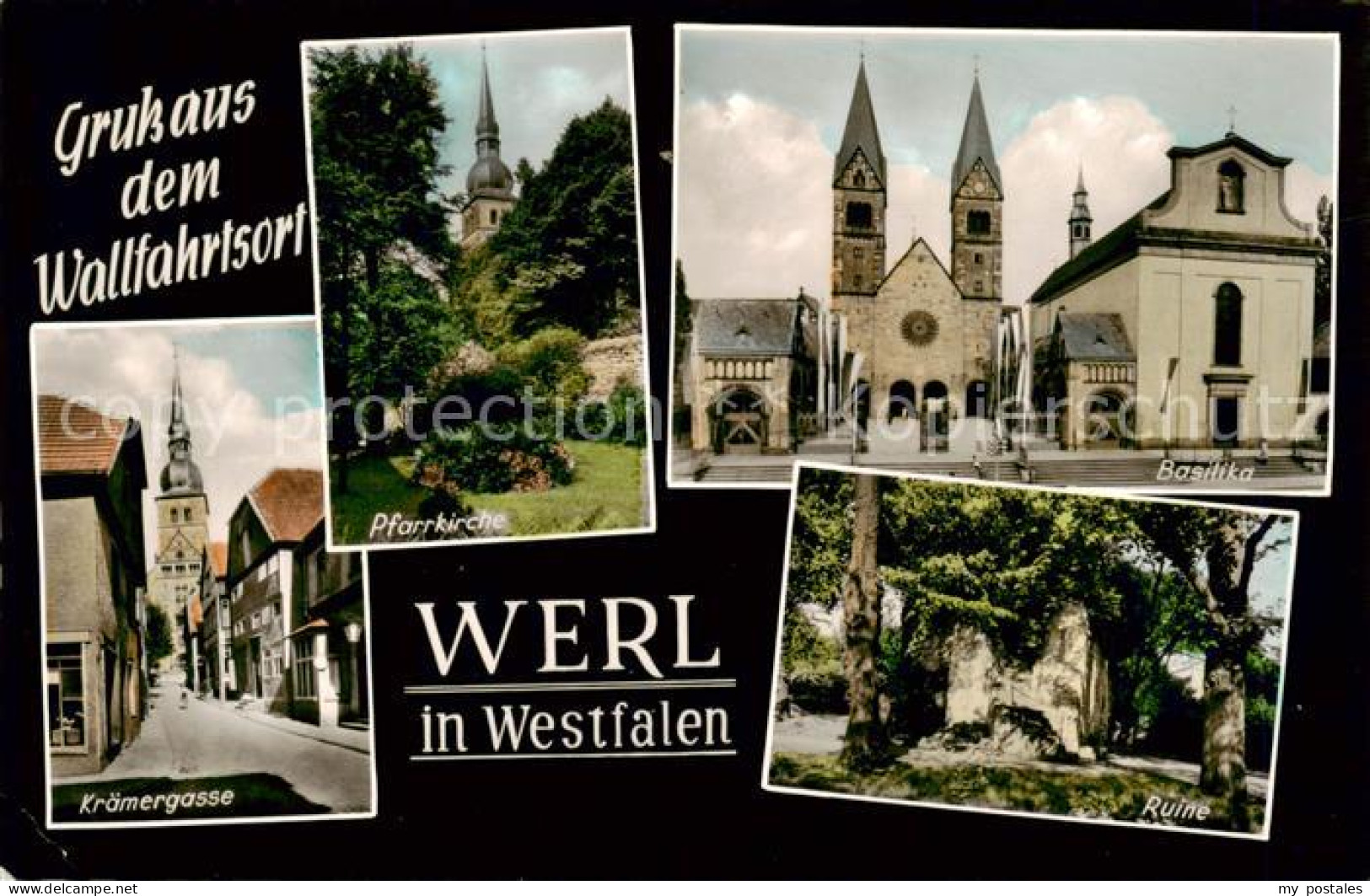 73832274 Werl Westfalen Kraemergasse Pfarrkirche Basilika Ruine Werl Westfalen - Werl