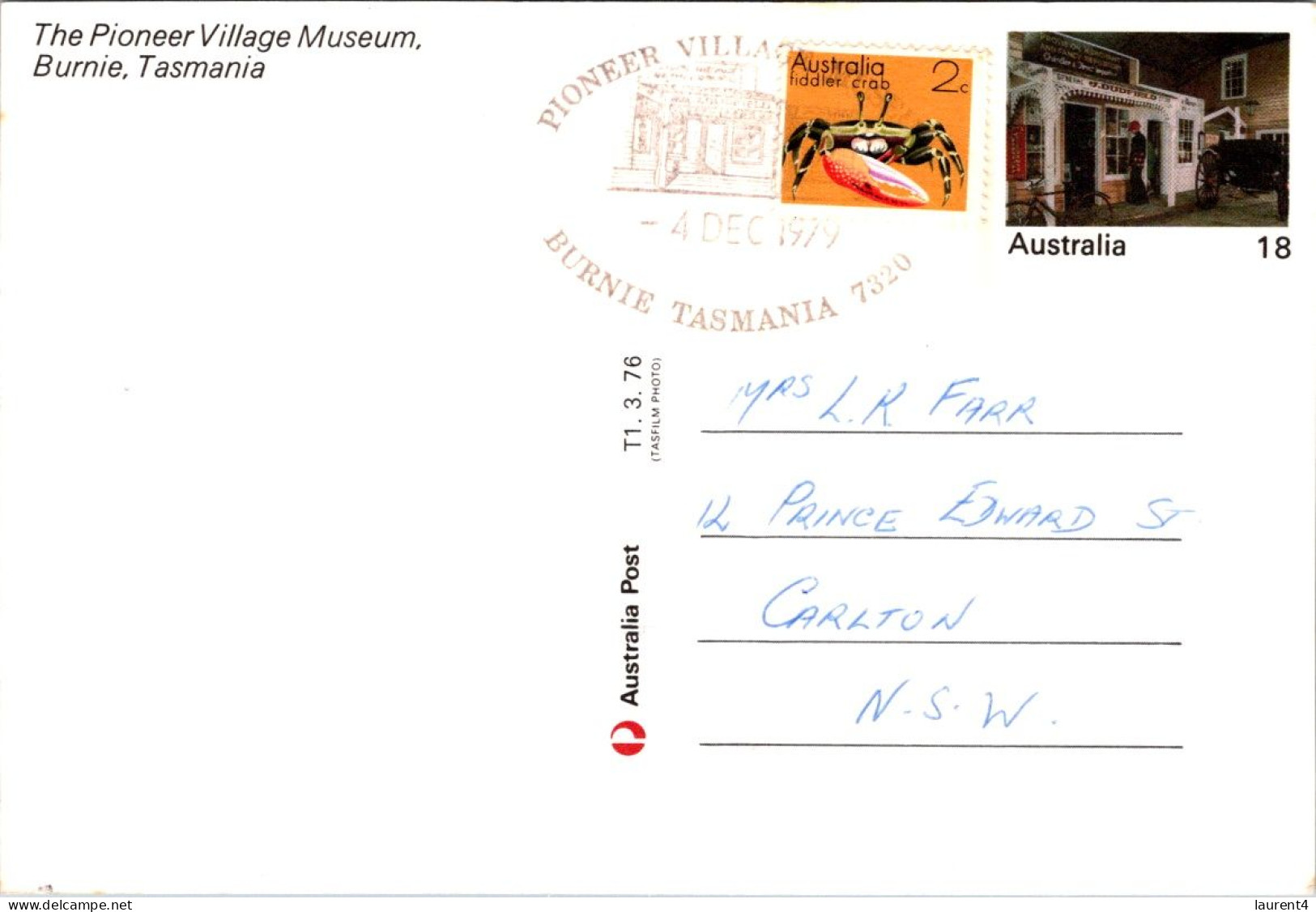 17-5-2024 (5 Z 25) Australia - TAS - Burnie Pioneer Village (with Special Postmark) - Andere & Zonder Classificatie