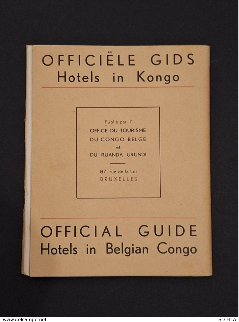 Office Du Tourisme Du Congo Belge Et Du Ruanda-Urundi 1953 Guide Des Hotels Congo Belge - Officiële Gids Hotels In Kongo - Reiseprospekte