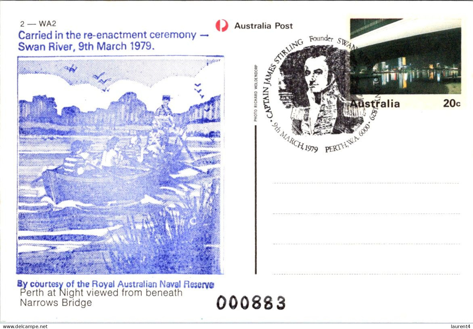 17-5-2024 (5 Z 25) Australia -  (with Special Postmark) WA - Perth Bridge - Ponti