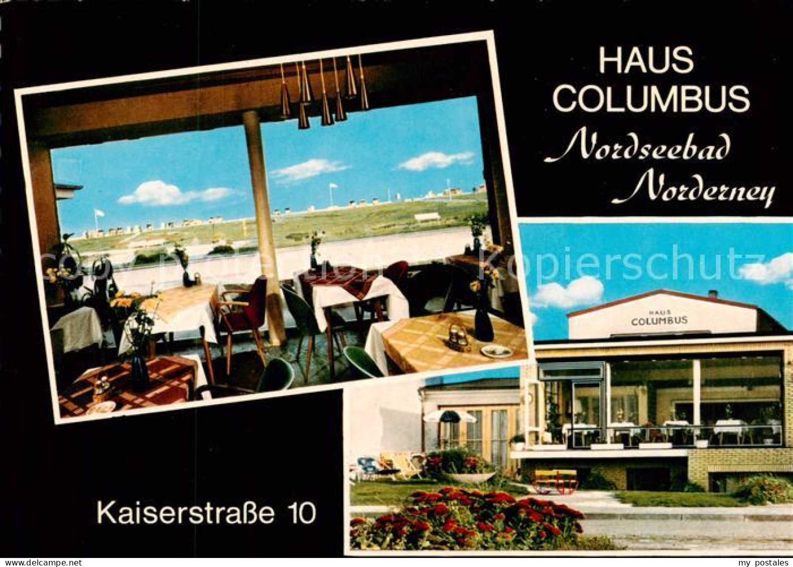 73832053 Norderney Nordseebad Haus Columbus Blick Aus Dem Gastraum Norderney Nor - Norderney