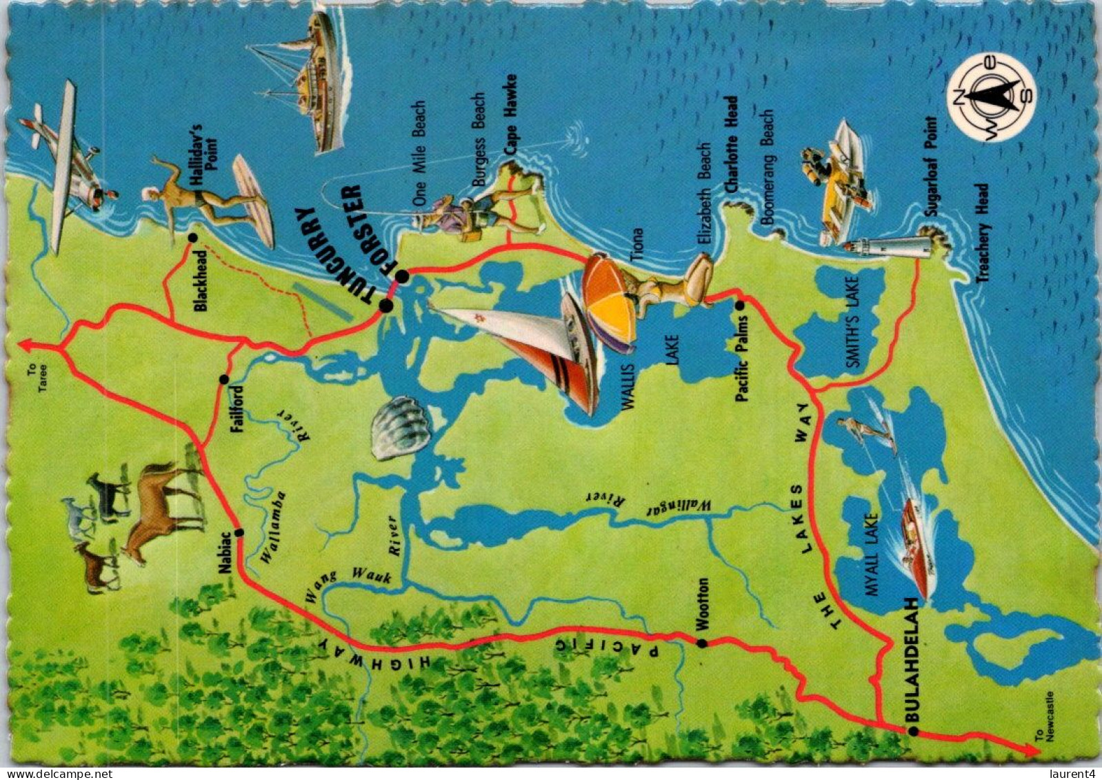 17-5-2024 (5 Z 25) Australia - NSW -  Forster Map - Landkarten