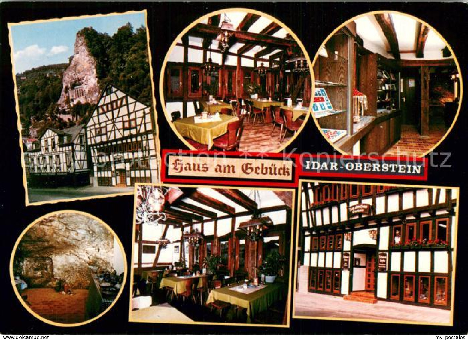 73757969 Idar-Oberstein Haus Am Gebueck Mit Gasthaus Zum Alten Goten Gaststube S - Idar Oberstein