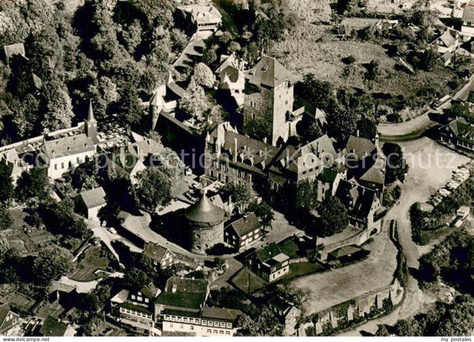 73757956 Burg Wupper Fliegeraufnahme Schloss Burg Burg Wupper - Solingen