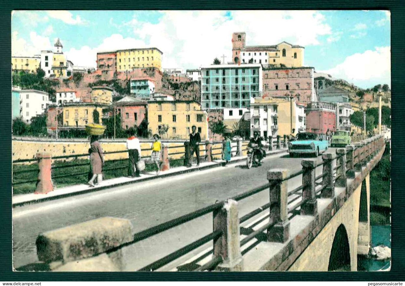 BH014 - PONTECORVO FROSINONE PONTE SUL LIRI - ANIMATA AUTO CAR 1968 - Andere & Zonder Classificatie