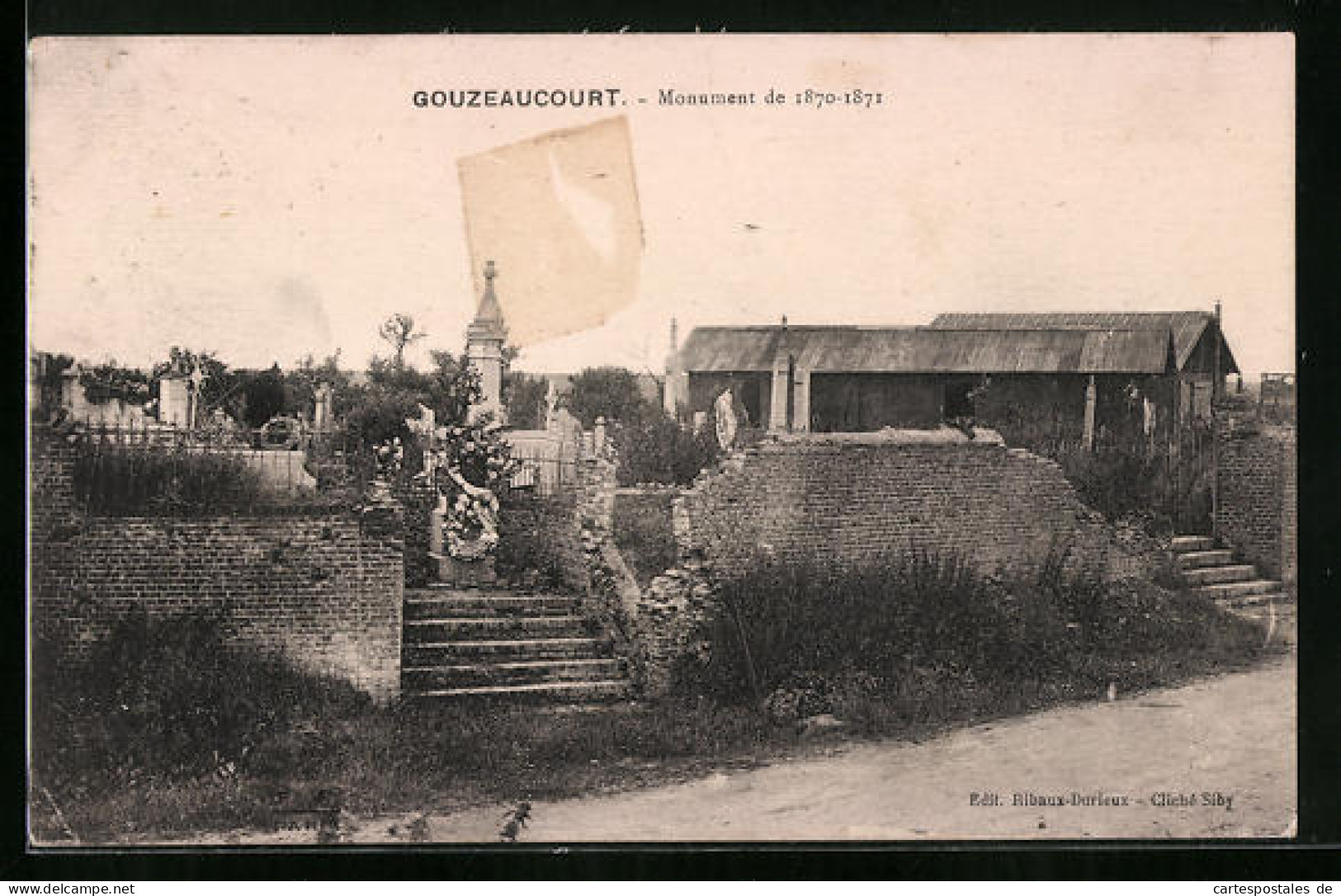 CPA Gouzeaucourt, Monument De 1870-1871  - Otros & Sin Clasificación