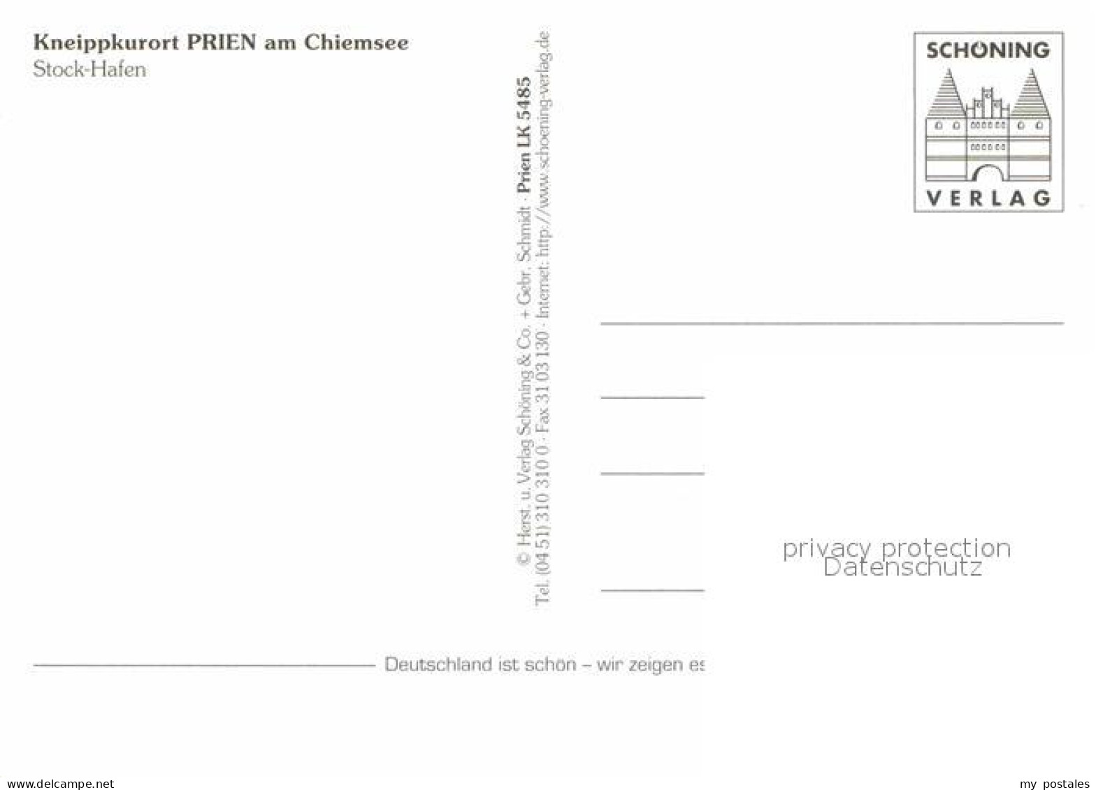 72664168 Prien Chiemsee Fliegeraufnahme Stock-Hafen Prien - Other & Unclassified