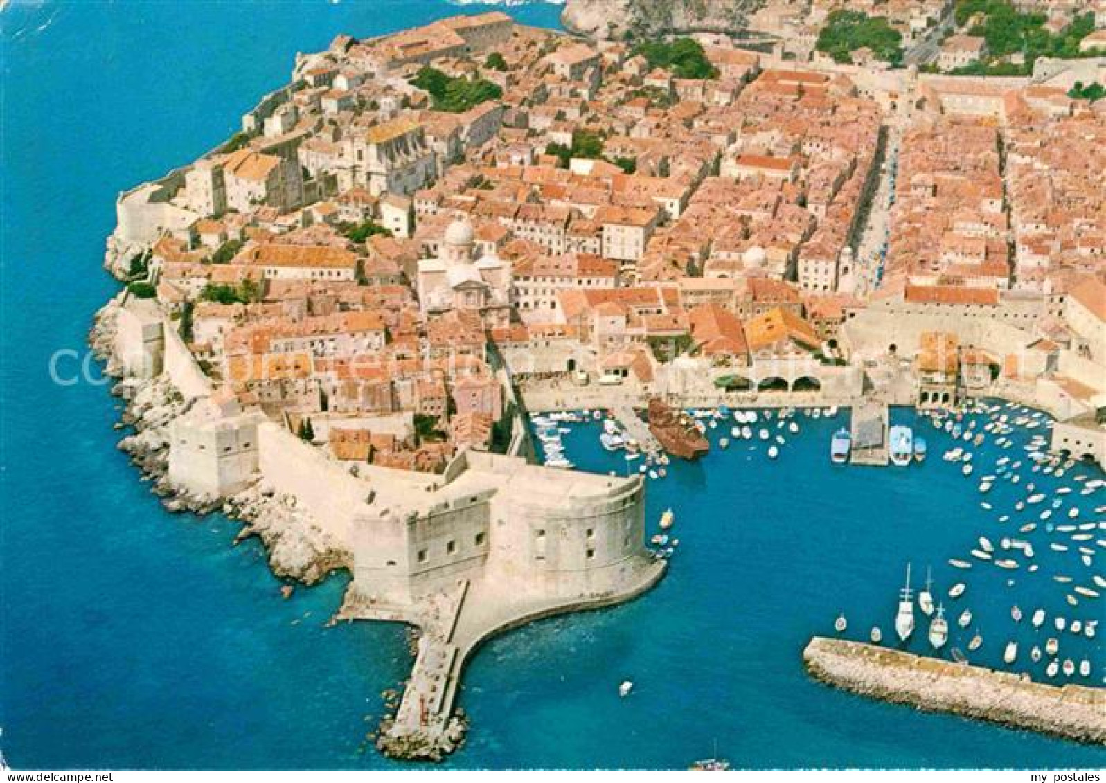 72664033 Dubrovnik Ragusa Altstadt Hafen Festung Fliegeraufnahme Croatia - Croatie