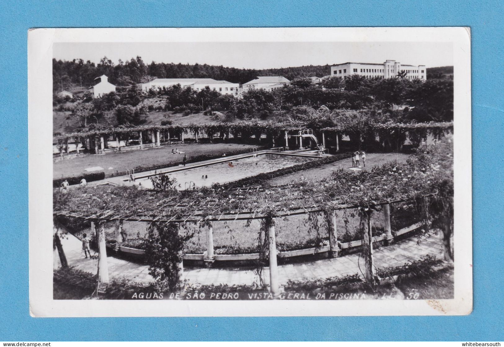 617 BRASIL SAO PAULO AGUAS DE SAO PEDRO VISTA GENERAL PANORAMIC VIEW REAL PHOTO TALLE POSTAL POSTCARD SIZE - Amerika