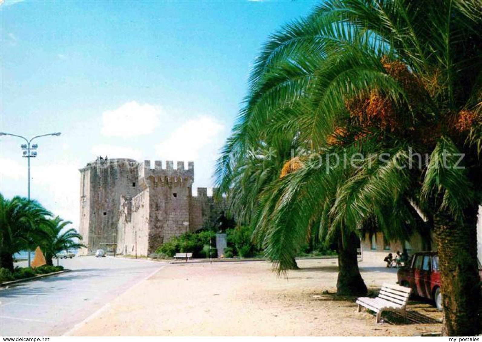 72663513 Trogir Trau Festung Palmen Croatia - Croatie