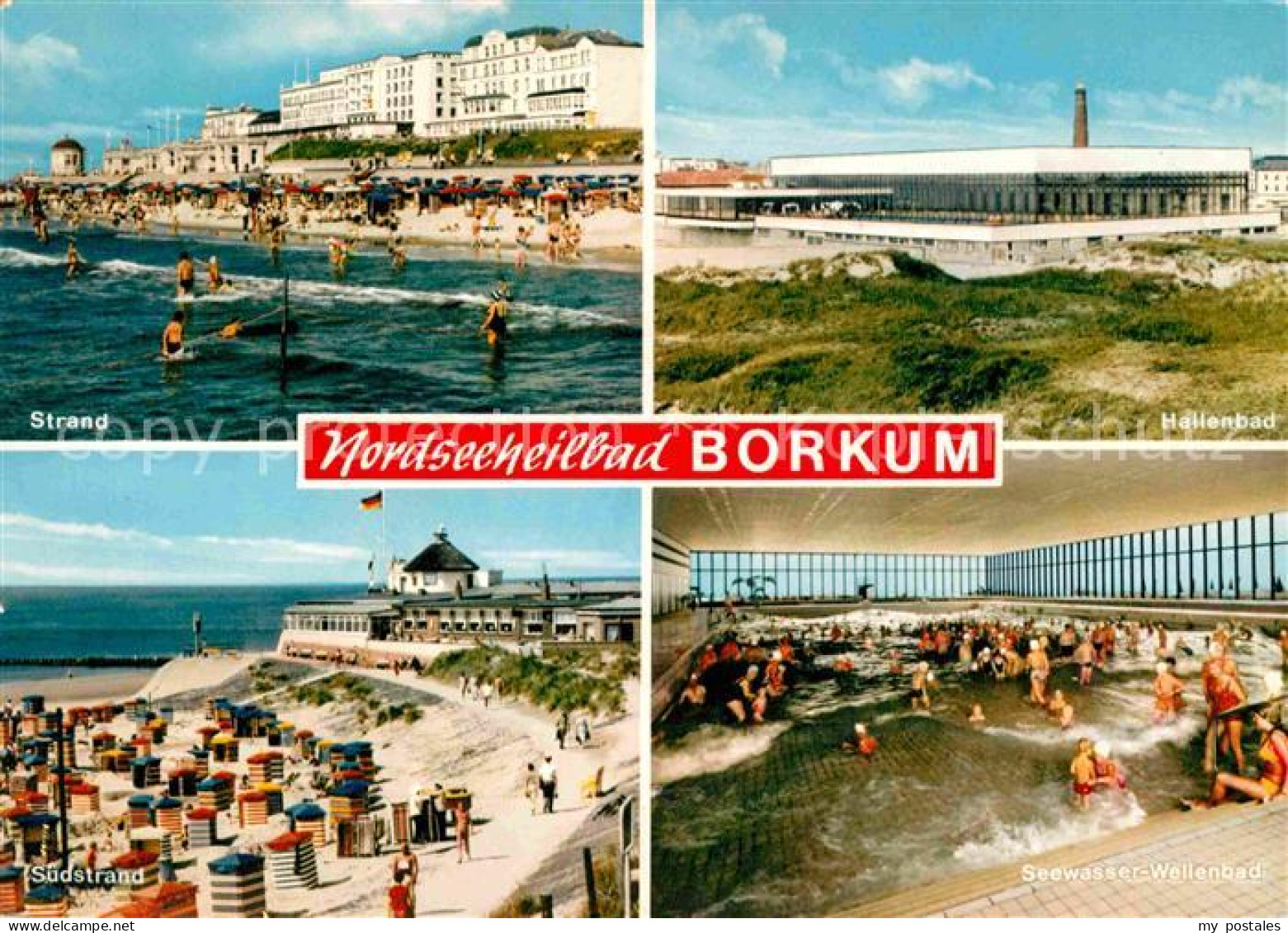 72663497 Borkum Nordseebad Strand Hallenbad Seewasser Wellenbad Borkum - Borkum