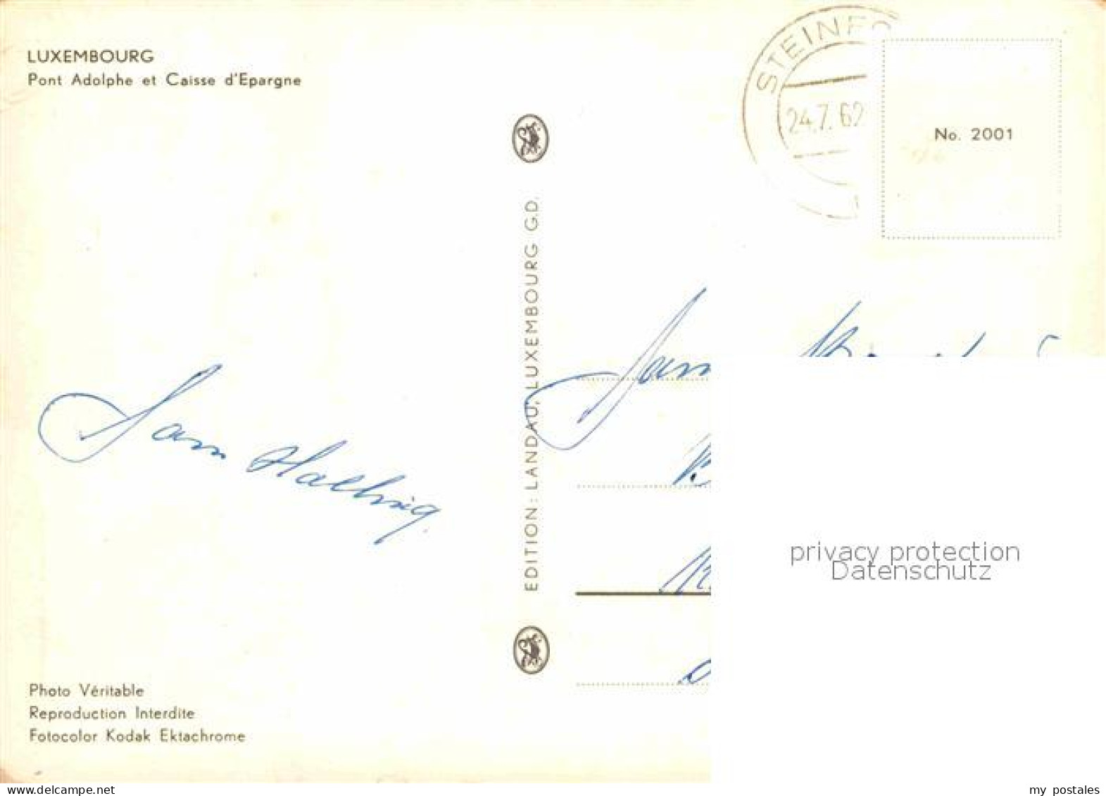 72663315 Luxemburg_Luxembourg Pont Adophe Et Caisse D_Epargne - Andere & Zonder Classificatie