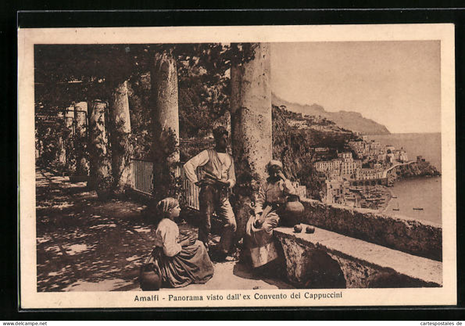 Cartolina Amalfi, Panorama Visto Dall`ex Convento Dei Cappuccini  - Sonstige & Ohne Zuordnung