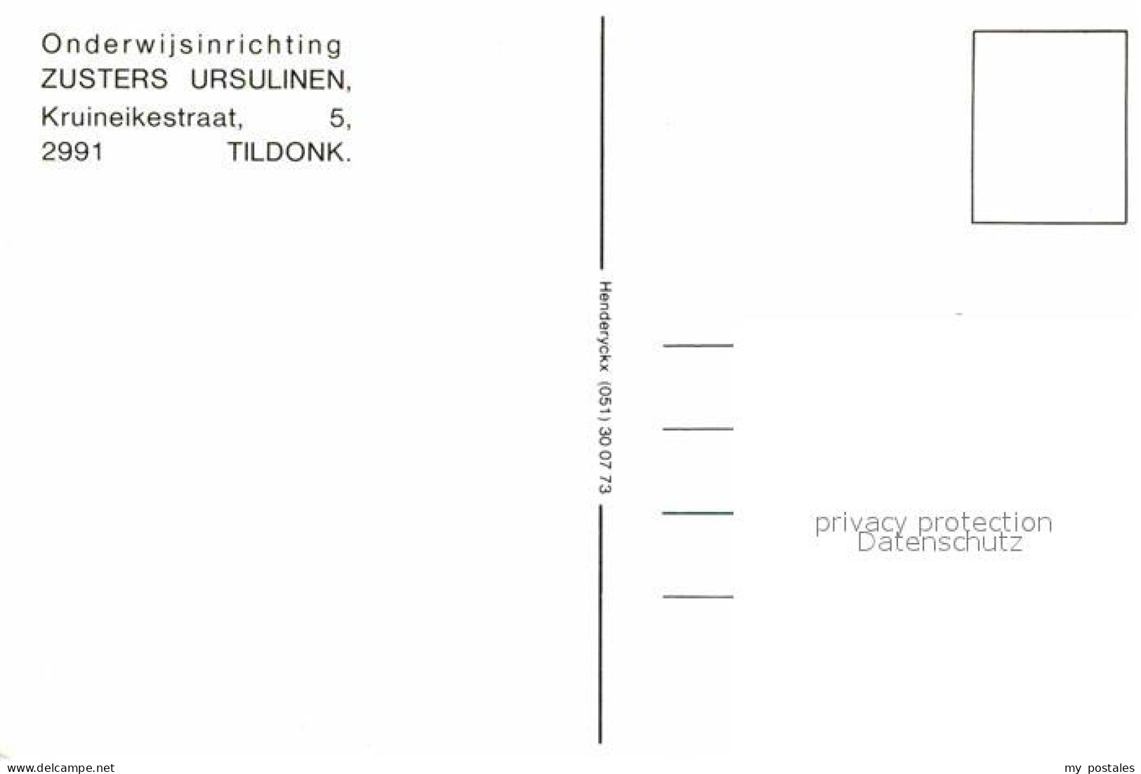 72663094 Tildonk Onderwijsrichting Zusters Ursulinen Fliegeraufnahme Tildonk - Sonstige & Ohne Zuordnung
