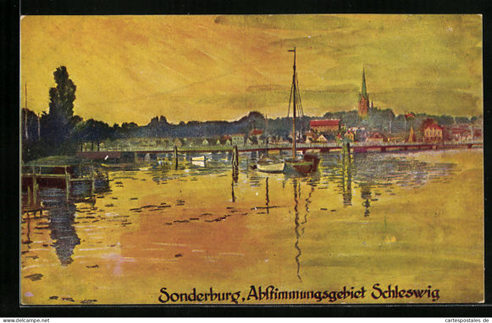 AK Sonderburg, Abstimmungsgebeit Schleswig, Panorama  - Danemark