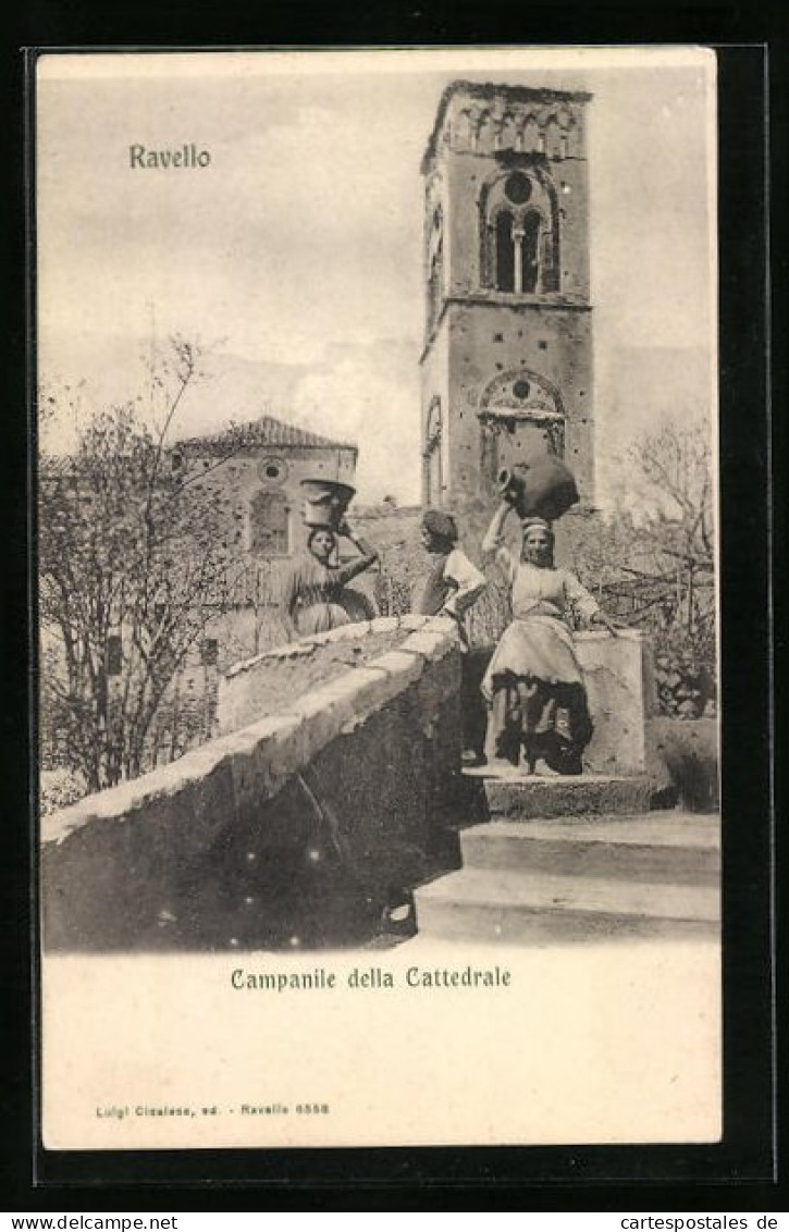 Cartolina Ravello, Campanile Della Cattedrale  - Sonstige & Ohne Zuordnung