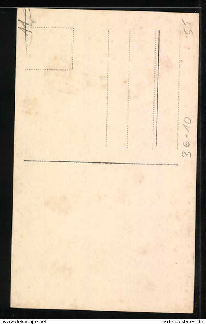 AK Schutzpatron Mit Jesuskind Im Arm Und Kreuz Mit Narzissen In Der Hand  - Autres & Non Classés