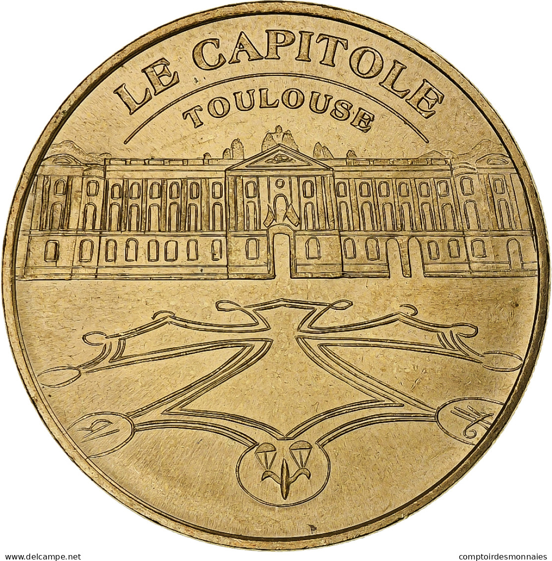 France, Jeton Touristique, Le Capitole De Toulouse, 2006, MDP, Or Nordique, SPL - Autres & Non Classés