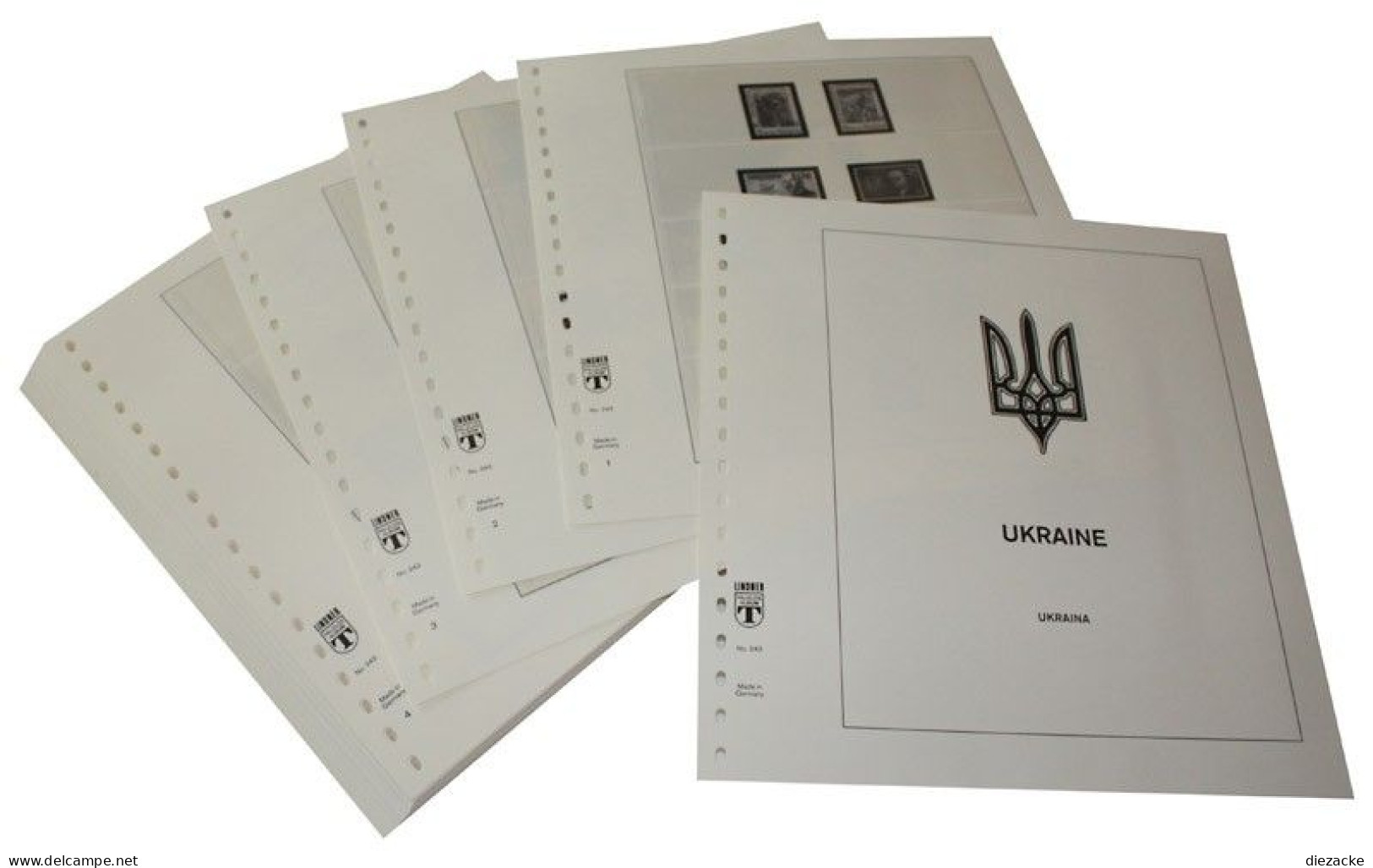 Lindner-T Ukraine 1992-2001 Vordrucke 243 Neuware ( - Vordruckblätter