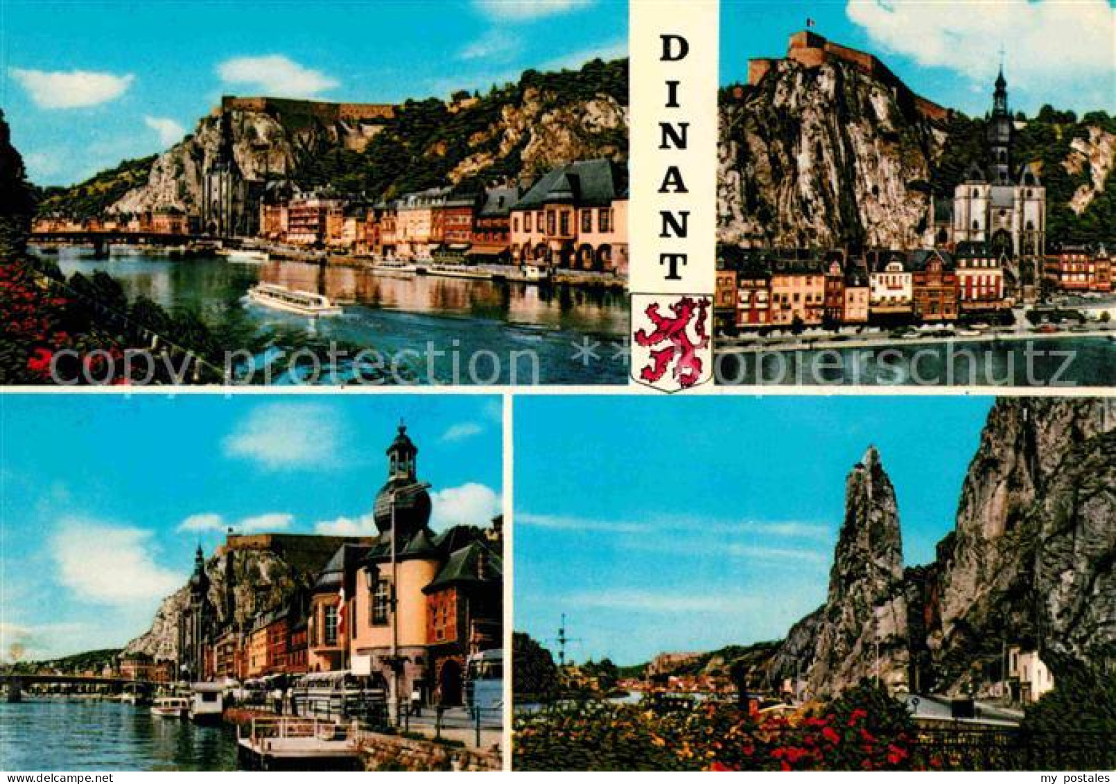 72662069 Dinant Wallonie Gesamtansicht Kirche Fluss Dinant - Dinant